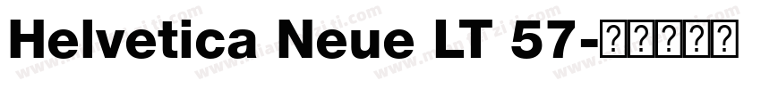 Helvetica Neue LT 57字体转换